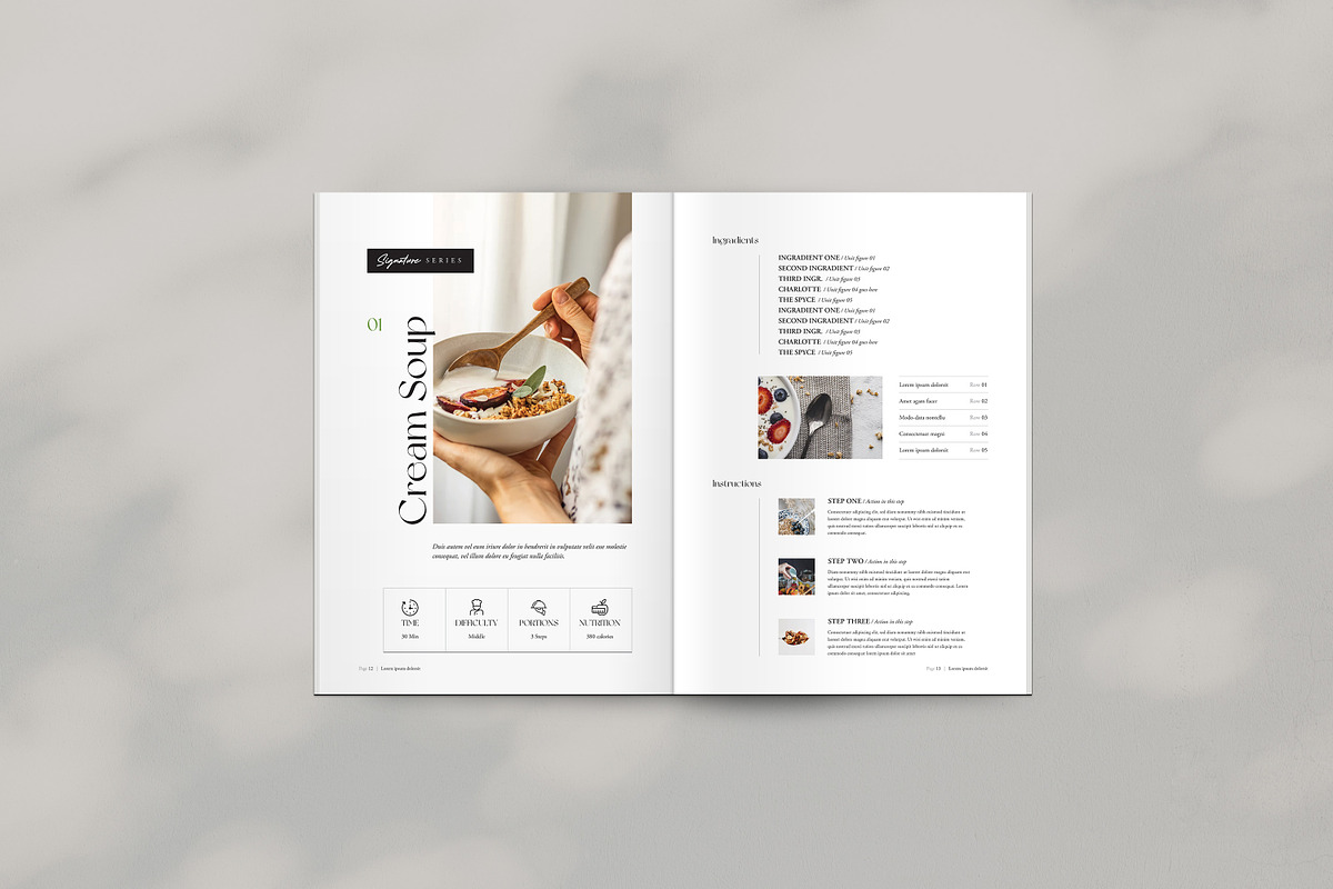 Cookbook / Recipe Book, a Brochure Template by GoldenPixelStudio (Photo 11 of 22)