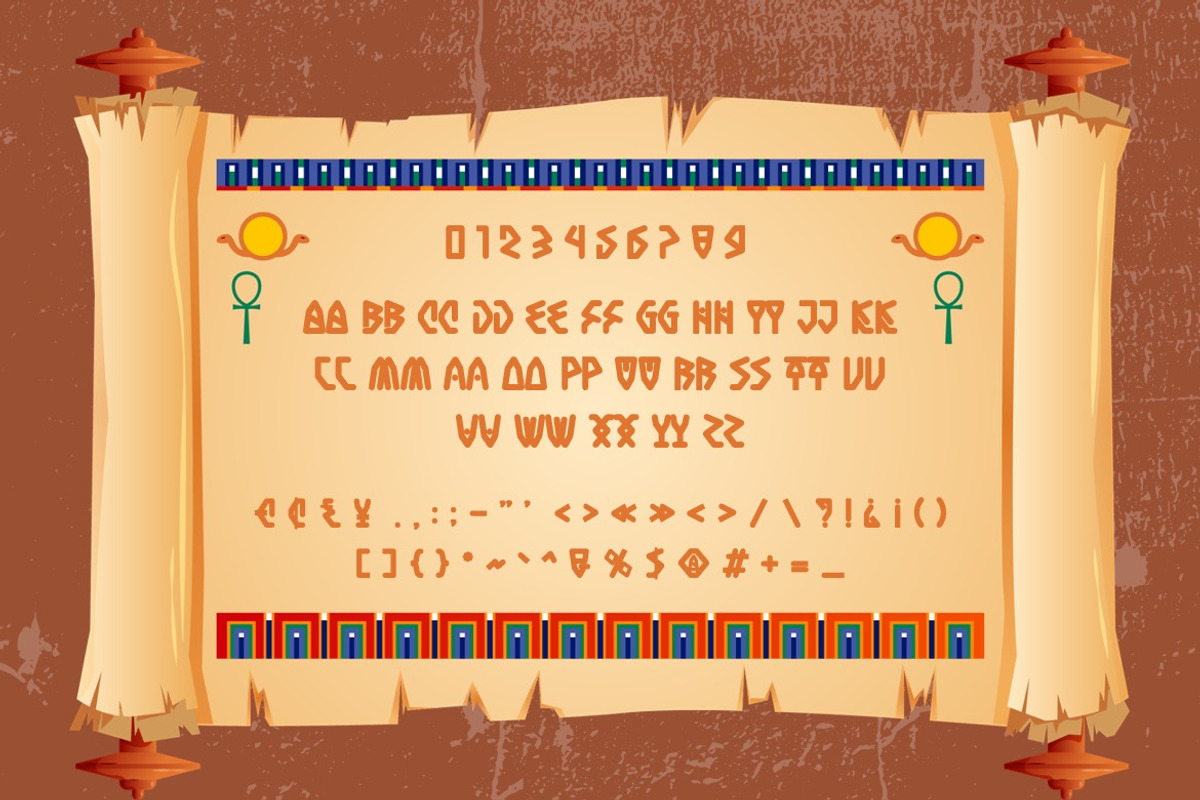 Tukamenh - Egypt Gaming Font, a Sans Serif Font by Dhabee (Photo 2 of 14)