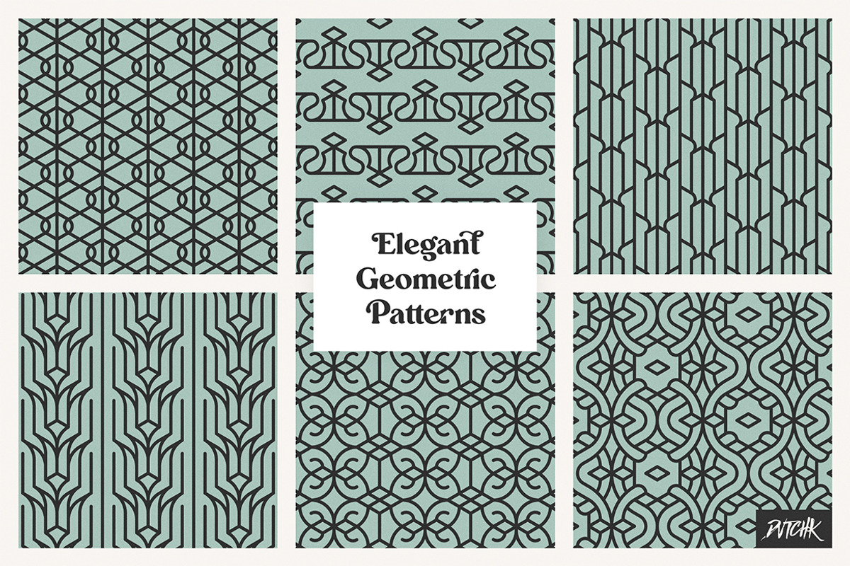 Elegant Geometric Patterns | V 03, a Pattern Graphic by dvtchk (Photo 4 of 6)