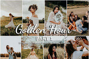 20 Lightroom Presets Golden Hour p1, a Preset Add-On by PerfectStudioPresets