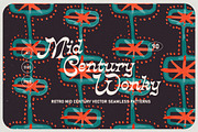Mid Century Wonky Patterns, a Pattern Graphic by angelainthefields (Thumbnail 1 of 10)
