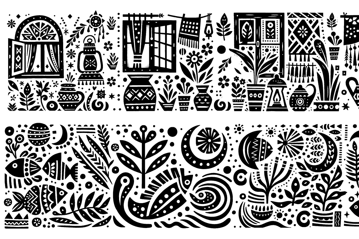 Vintage Culture Dance Folk Art, a Decorative Illustration by devastd (Photo 5 of 28)