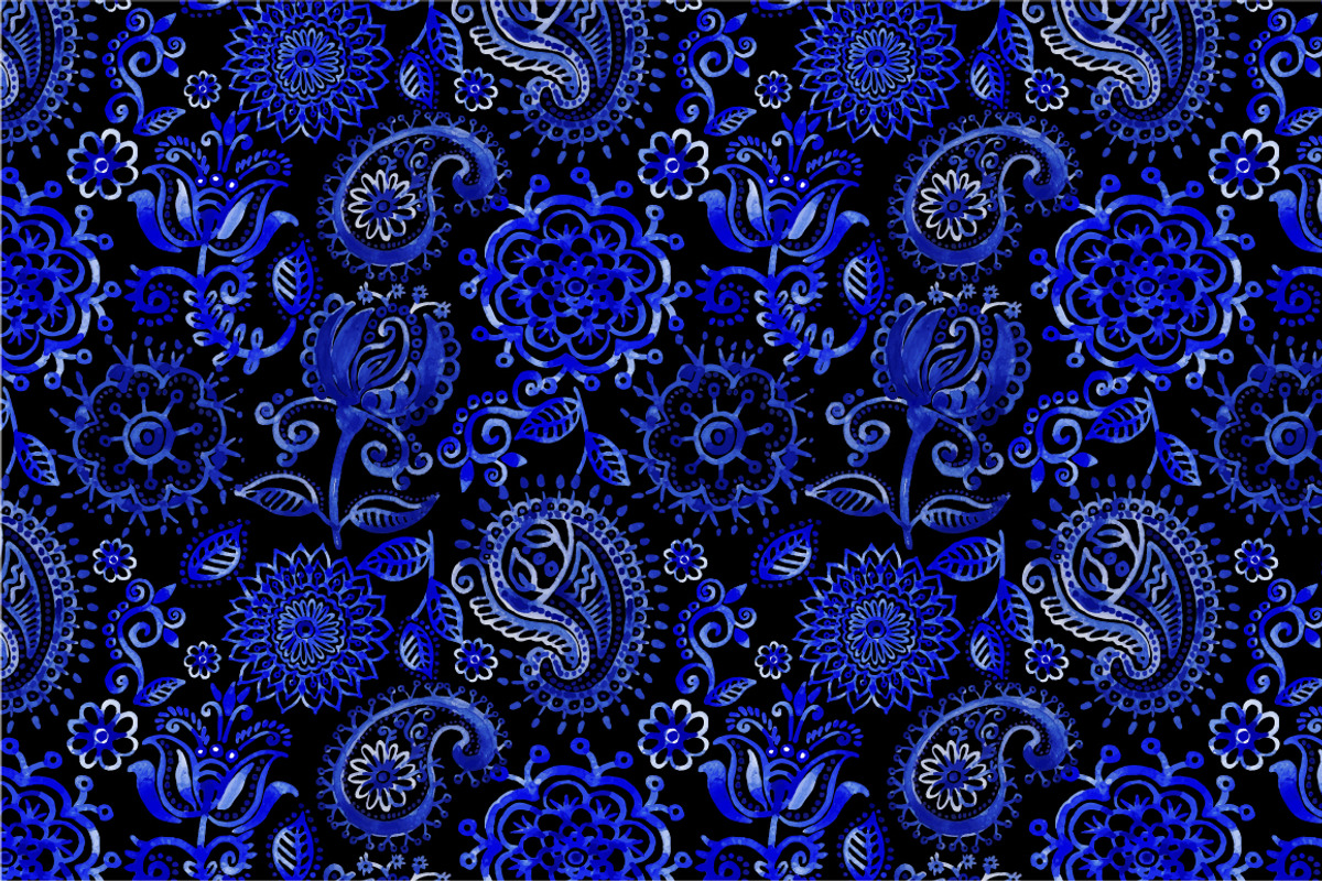 2 Seamless vector watercolor pattern preview 2