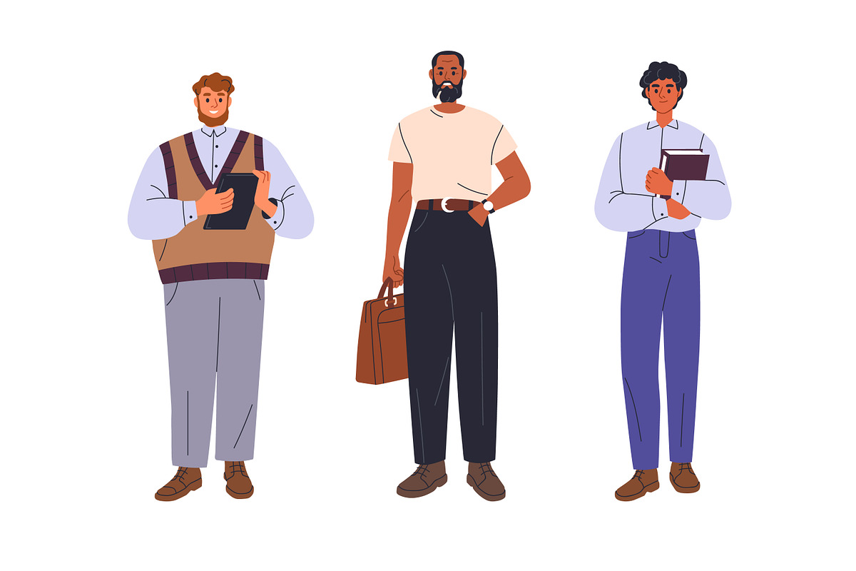 Diverse business people set, banner, a Person Illustration by Good Studio (Photo 8 of 17)