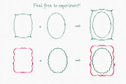 Christmas Frames.Hand-Drawn Borders., an Object Graphic by Solo Art Original (Thumbnail 6 of 9)