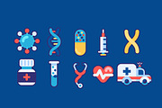 30 Medical Flat Icons Good for Logo, an Icon by OLLYSWEATSHIRT DSGN INC. (Thumbnail 2 of 4)