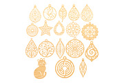 Wooden Earrings Laser Cut SVG, an Object Graphic by DreamCafeArt (Thumbnail 3 of 6)