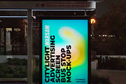 Warsaw Citylight Ad Bus Stop 1, an Advertising Mockup by Graphic Shelter (Thumbnail 2 of 4)