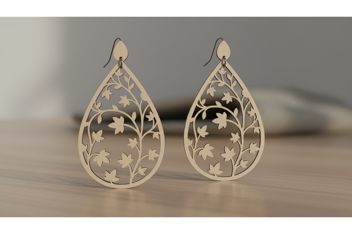 Floral Charm Earring Files, a Graphic by musafir_fashion (Photo 2 of 11)