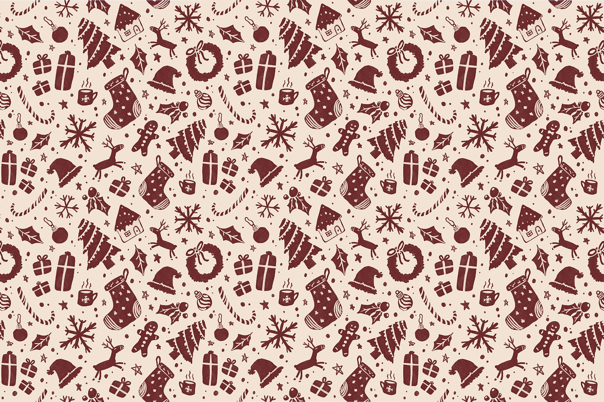 Cosy Christmas Repeat Pattern, a Pattern Graphic by Forest Lily (Photo 8 of 10)