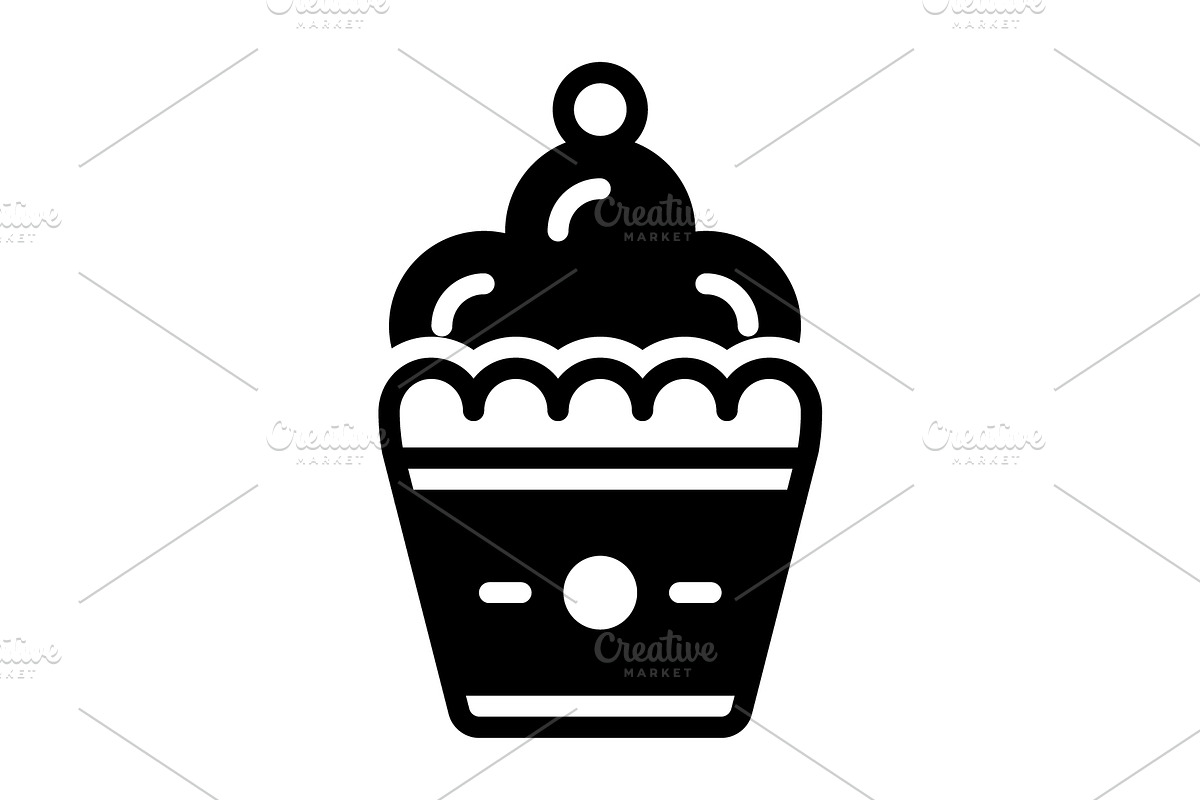 Sweet sugary solid icon, a Solid Icon by Creative priyanka