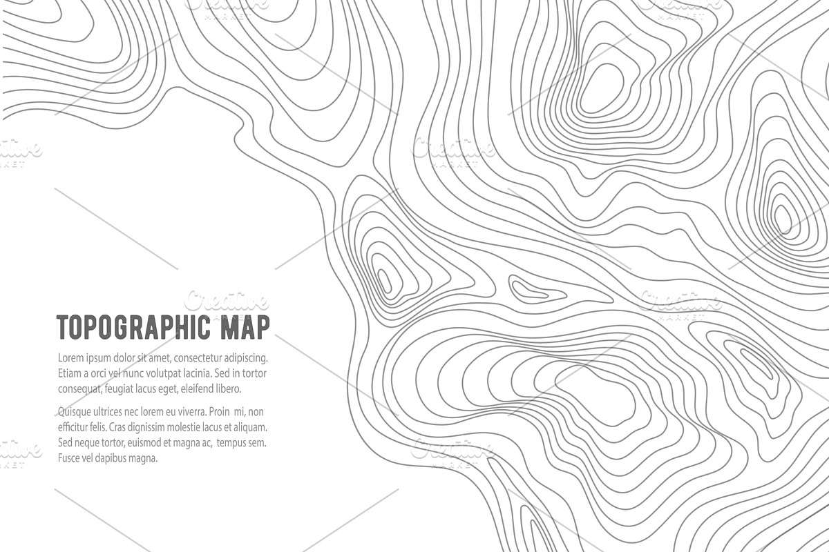 Topographic map, grid, texture, an Illustration by Vector Tradition