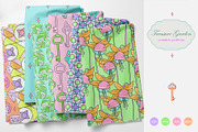 Treasure Garden - Seamless Patterns, a Pattern Graphic by InaCorart (Thumbnail 1 of 9)