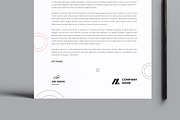 Minimal Corporate Letterhead Layout, a Stationery Template by MightyDesign (Thumbnail 3 of 8)