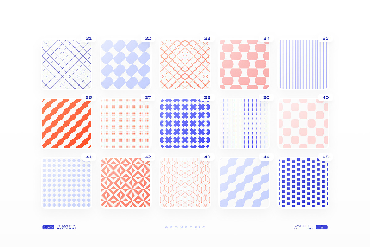 150 Geometric Seamless Patterns Set, a Pattern Graphic by Samolevsky (Photo 6 of 20)
