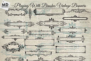Vintage Banners, an Illustration by Vintage Style Designs (Thumbnail 1 of 3)