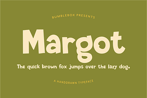 Margot - A Quirky Display Font, a Handwritten Font by The Bumble Box