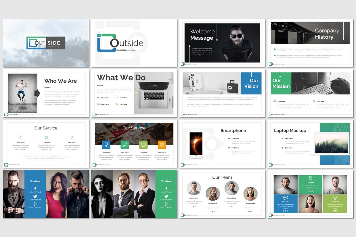 Outside - Powerpoint Template, a Presentation Template by inspirasign