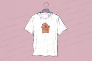 Kawaii Capybara Summer Season, a Seasonal Illustration by Palau (Thumbnail 2 of 12)
