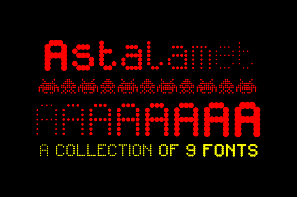 Astalamet Pro - 9 fonts preview 7