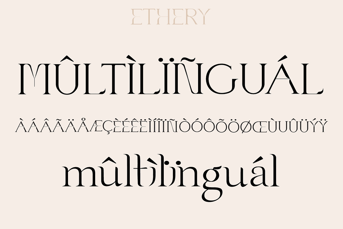 Ethery Modern Serif Font, a Serif Font by LABFcreations (Photo 9 of 11)