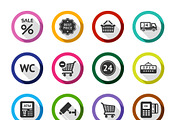 Flat Business & Ecommerce Iconset, an Icon by DesignMarket (Thumbnail 2 of 2)
