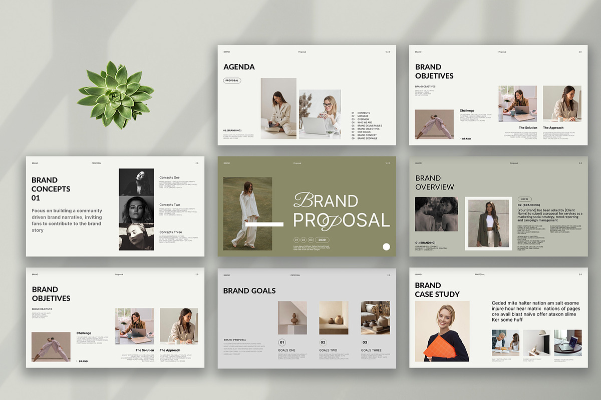 Brand Proposal Presentation Template, a Presentation Template by Pradaxa (Photo 2 of 6)