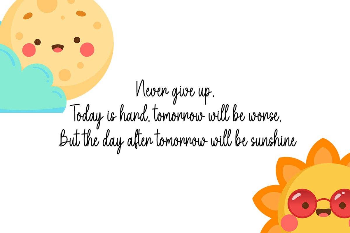 Yellow Sunshine Duo, a Font by DN Creative (Photo 4 of 8)