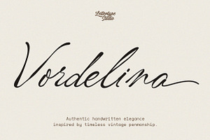 Vordelina – Vintage Script Font