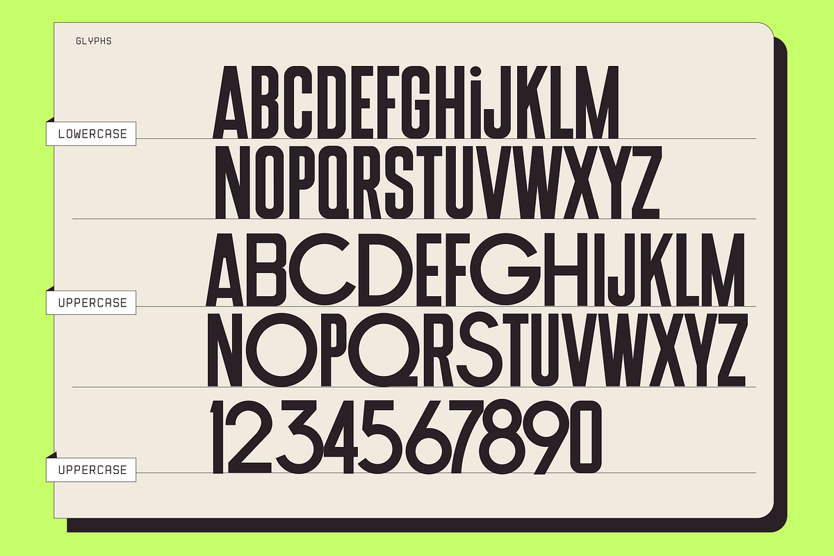 FOUN — Modern Retro Condensed Font, a Sans Serif Font by Fortunes Co (Photo 4 of 11)