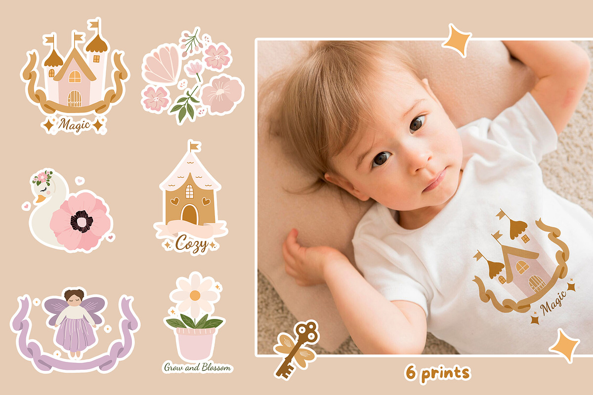 Magical Fairy Garden - Kids clipart, an Animal Illustration by JT_Design_Art (Photo 8 of 9)