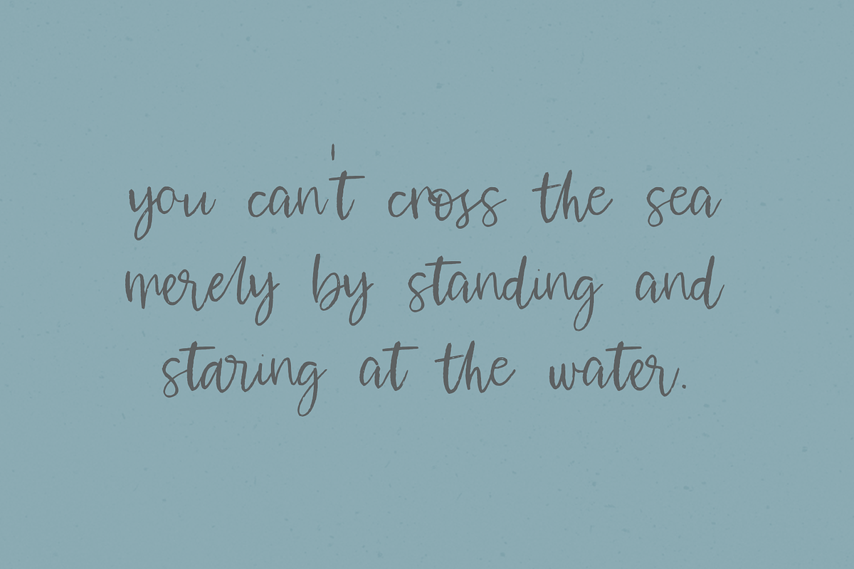 Waterssong Script, a Script Font by Beck McCormick (Photo 7 of 10)