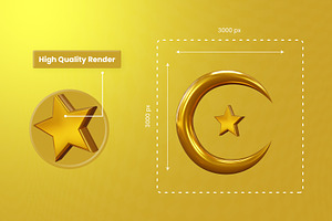 Islamic 3d Illustration Icon Pack