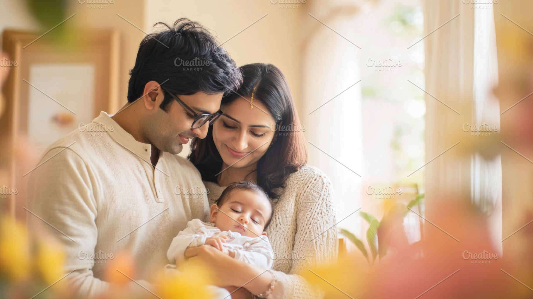 Young indian couple lovingly cares f, a Photo by Dvoevnore photos