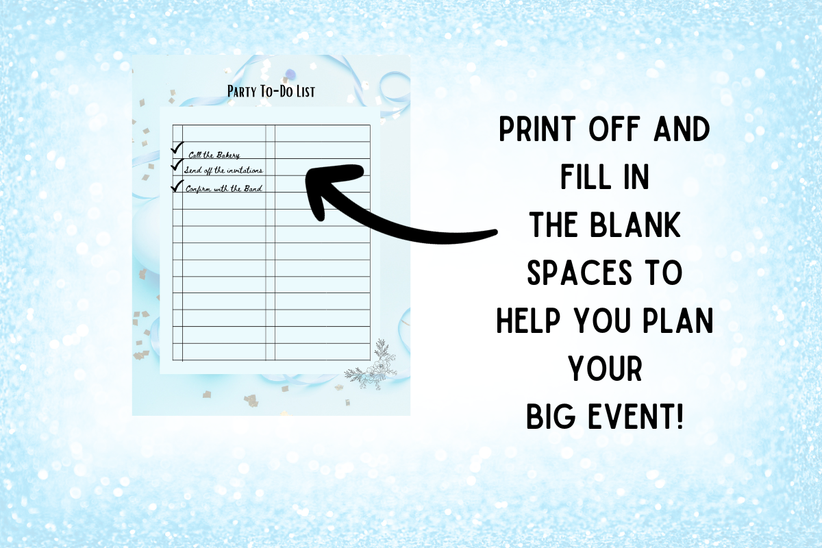 Blue Printable Party Planner PNG, a Stationery Template by Pixels N Bows (Photo 4 of 4)