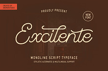 Excilente - Monoline Font