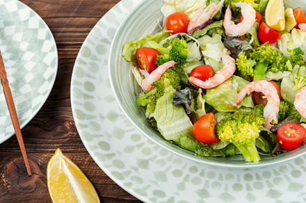 Bowl of salad with broccoli, a Food & Drink Photo by MLunov MLunov