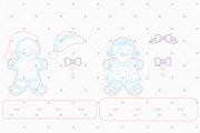 Gingerbread Couple Laser Cut SVG, a Pattern Graphic by taramija (Thumbnail 2 of 3)