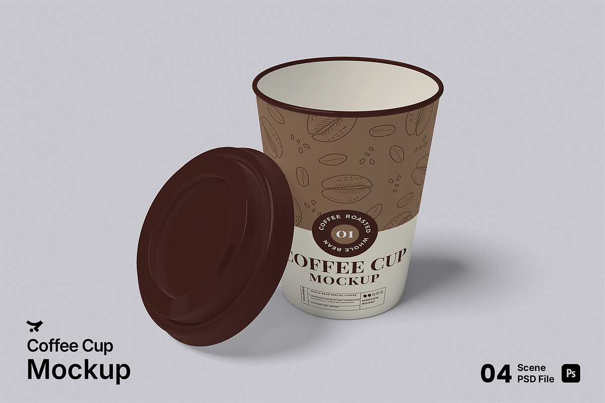 Coffee Cup Mockup Bundle Set, a Cups & Container Mockup by Rielismee (Photo 1 of 5)