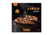 Pizza Shop Flyer Design, a Flyer Template by YUDesignStore (Thumbnail 1 of 6)