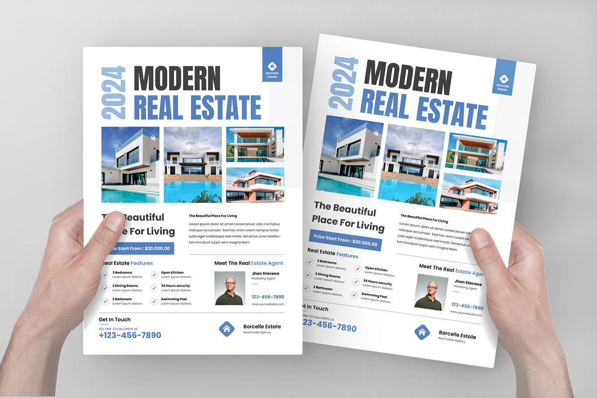 Minimal Modern Real Estate Flyer, a Flyer Template by Annora Studio (Photo 4 of 5)