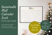 2026 Eco Wall Calendar: Golden Straw, a Poster Template by Elibee (Thumbnail 1 of 6)