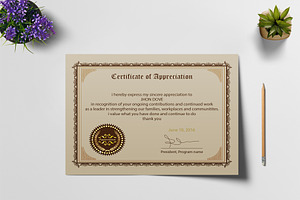 Appreciation Certificate Design