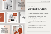 Ginger Modern Social Media Templates, a Social Media Template by SAFFRON AVENUE (Thumbnail 3 of 5)