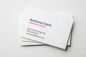 Business Card Mockup, a Business Card Template by Designer Dude