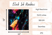 Black Ink Rainbow Seamless Print, a Pattern Graphic by Paper & Pattern Studio (Thumbnail 4 of 9)