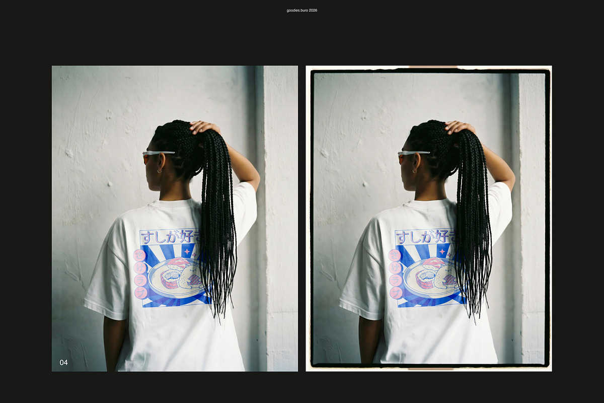 Urban Editorial T-Shirt Mockup Set, a Shirt Mockup by Goodies.Buro (Photo 5 of 6)