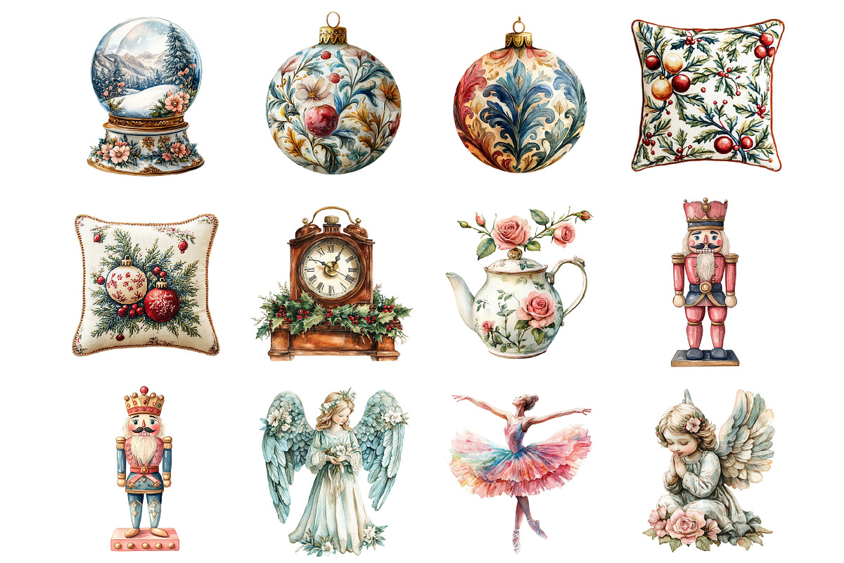 Grand Millennial Christmas, an Illustration by Design Market (Photo 3 of 4)