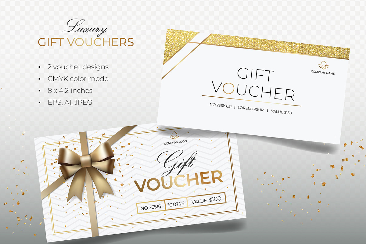Gift Voucher Templates Luxury Design, a Templates & Theme by Hanna's ArtLab (Photo 1 of 2)