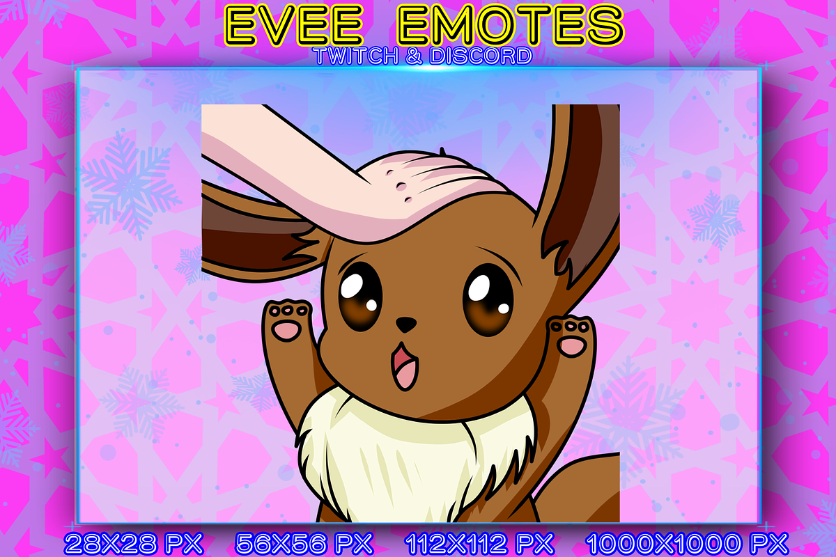 POKEMON EVEE EMOTES, an Animal Illustration by YUNGMOTS (Photo 2 of 6)